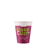  Стакан бумажный одноразовый ВЕНДИНГ (Евро) 150 мл. WAKE ME CUP